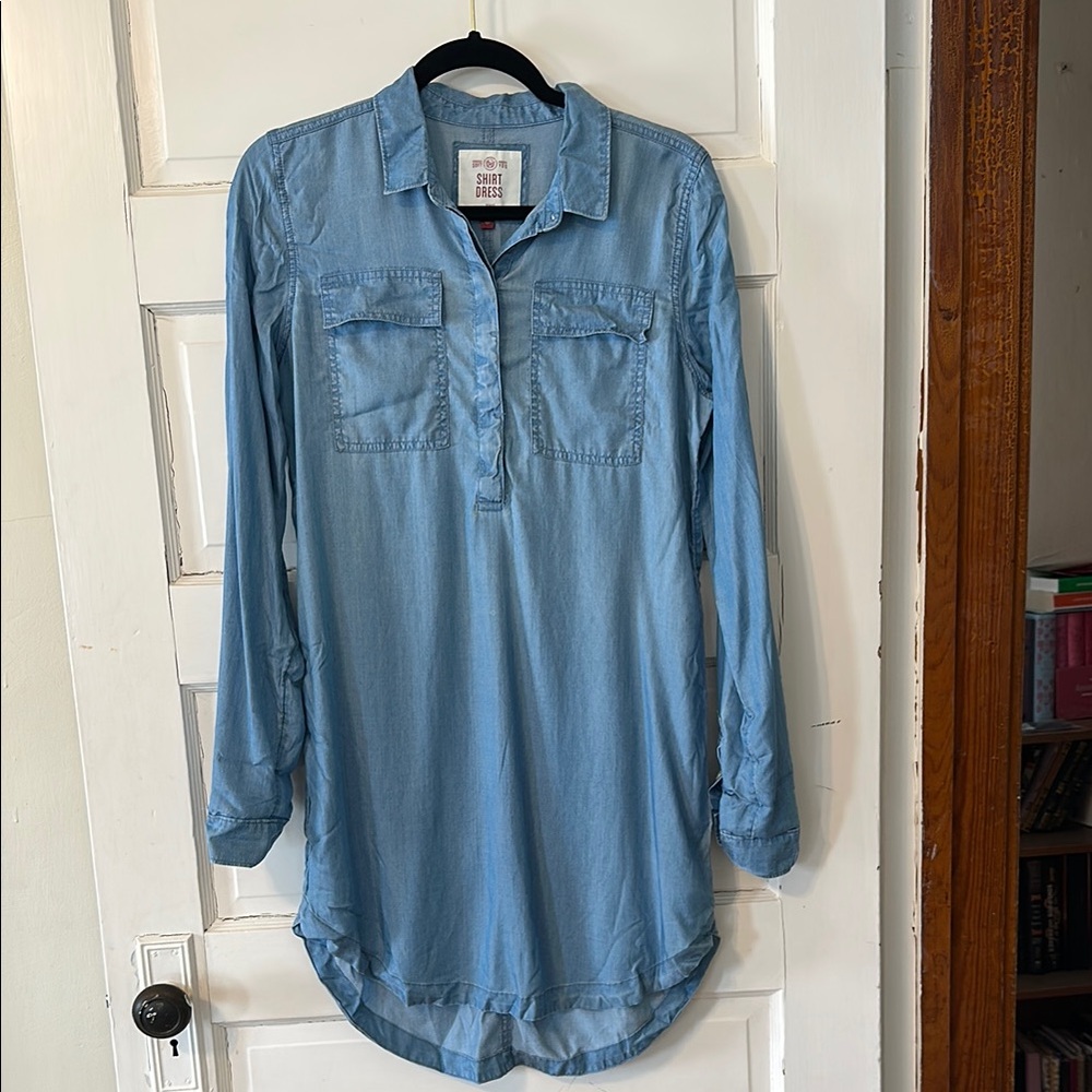 SO Light Blue Denim Mini Dress